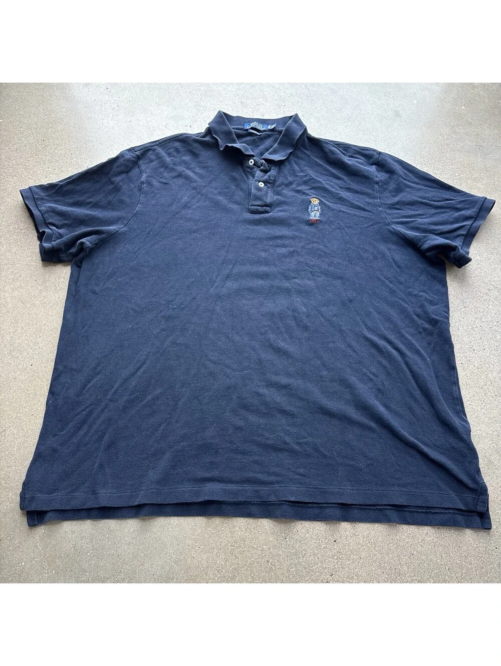Ralph Lauren Polo Bear Men's Polo Shirt Blue Size XXL